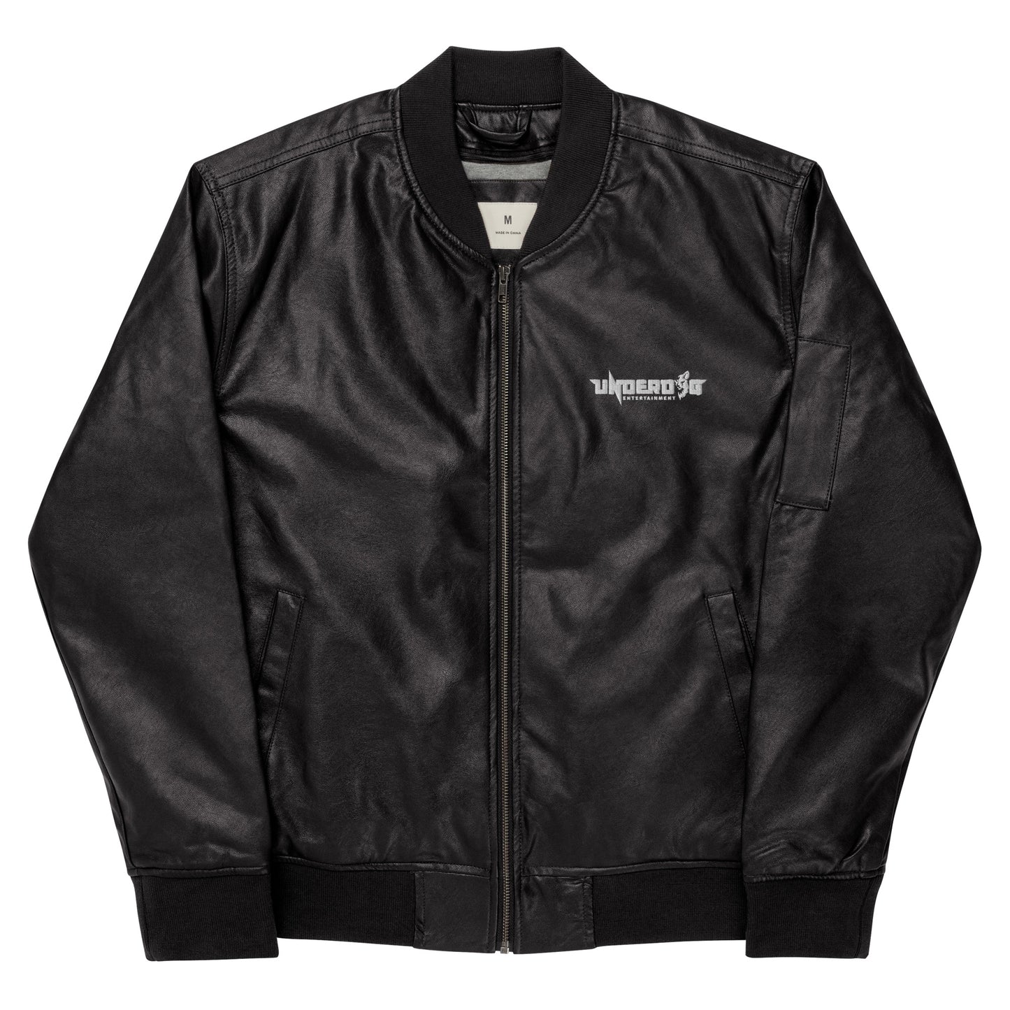 Underdog Leather Bomber Jacket