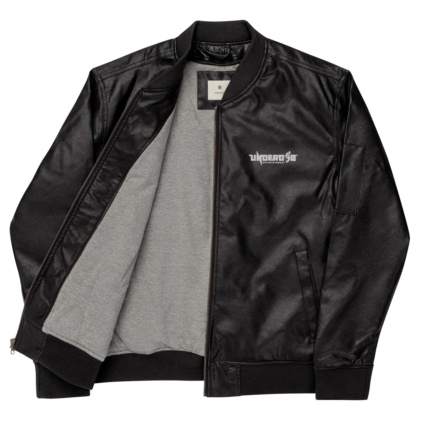 Underdog Leather Bomber Jacket