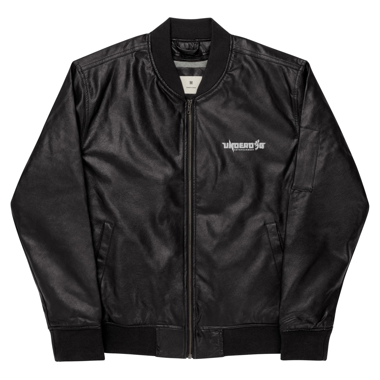 Underdog Leather Bomber Jacket