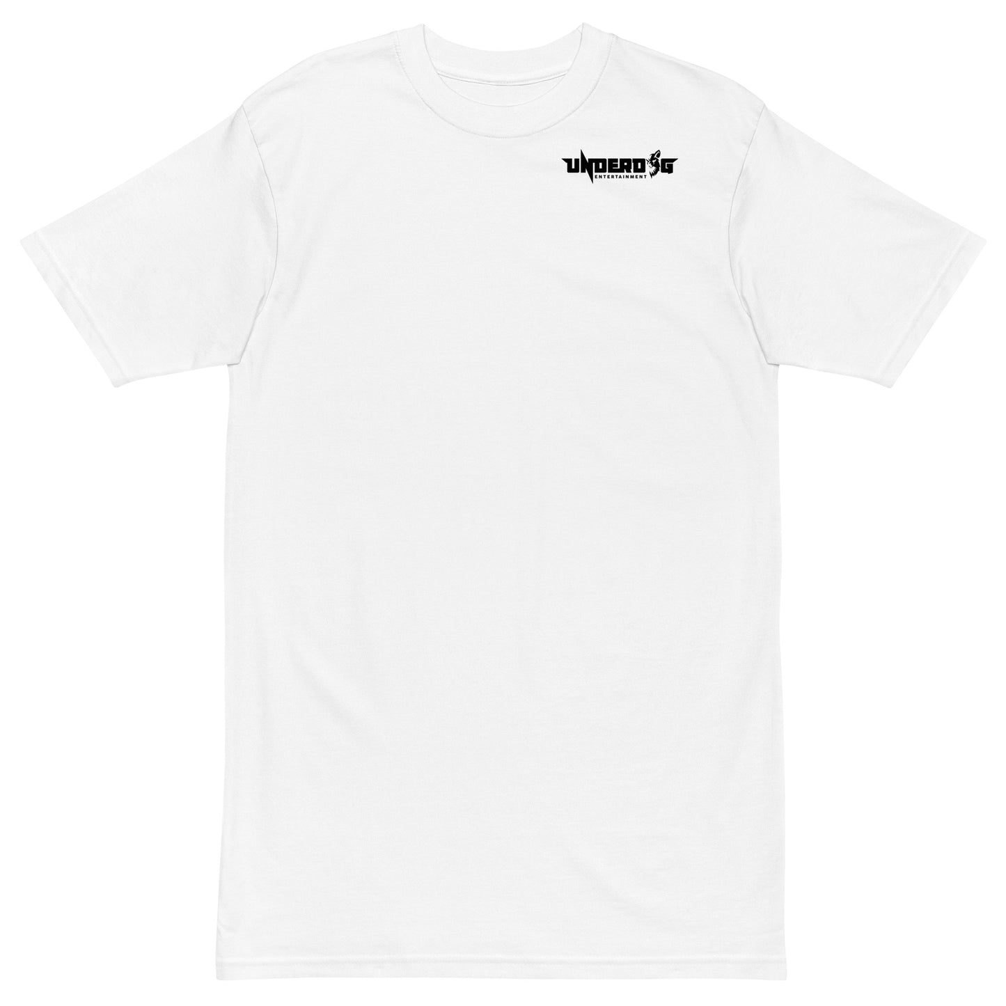 Underdog Men’s premium heavyweight white tee