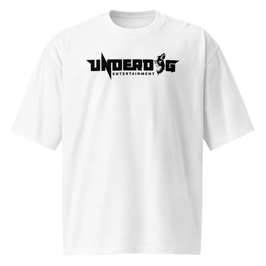 White Underdog Oversized heavyweight t-shirt